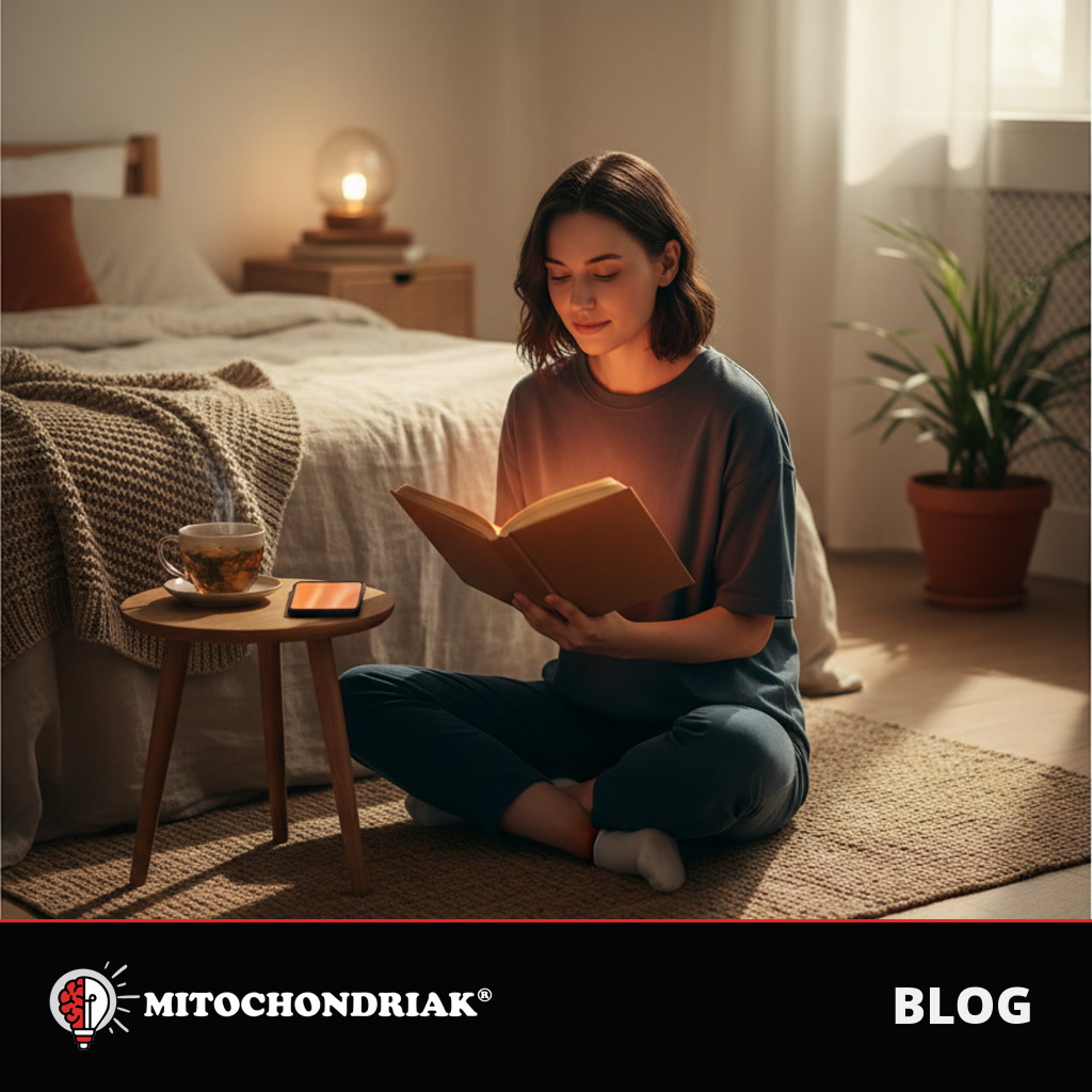 Calm evening routine for better caffeine and sleep balance