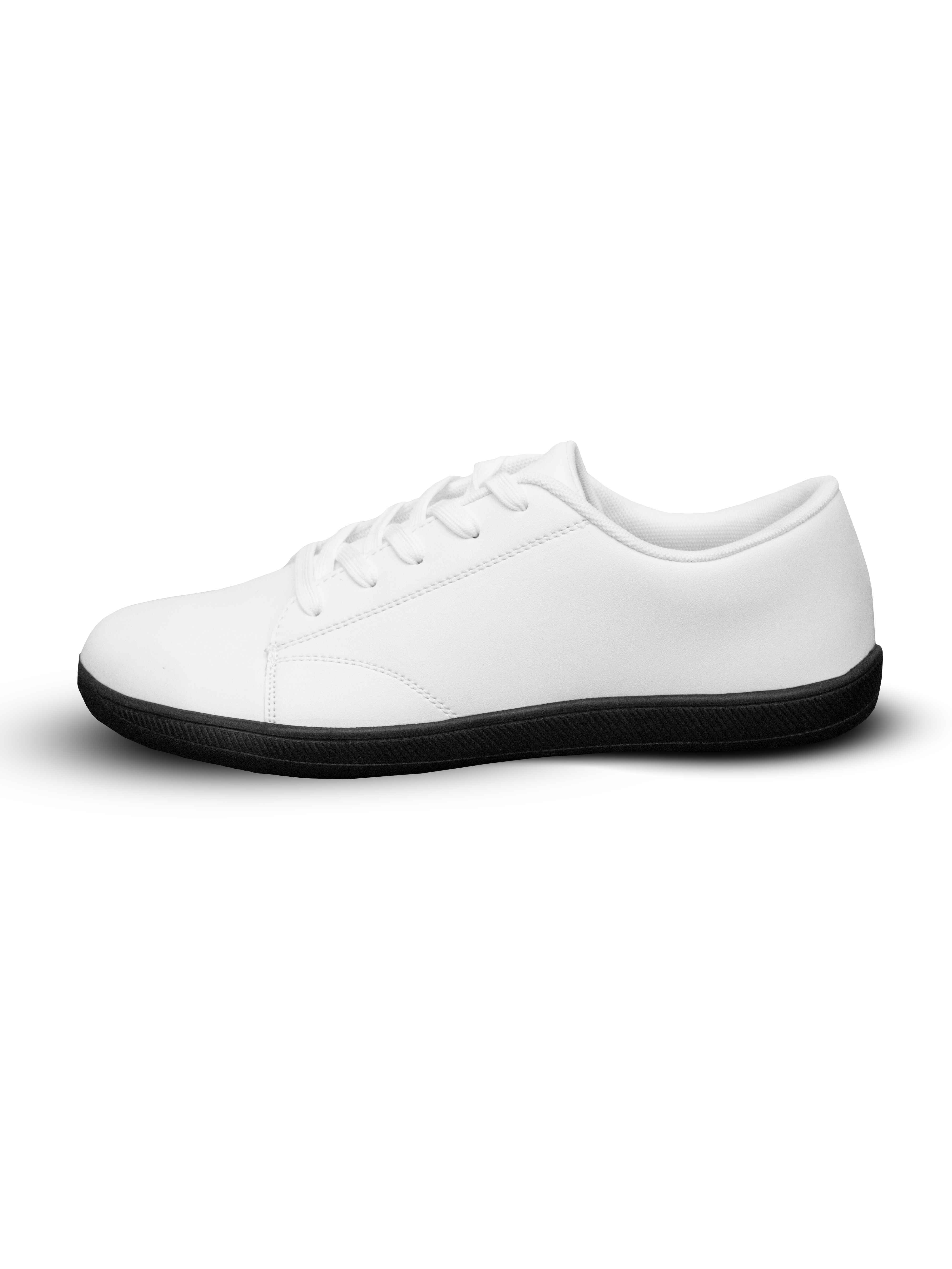 biele barefoot topánky Mitochondriak zboku